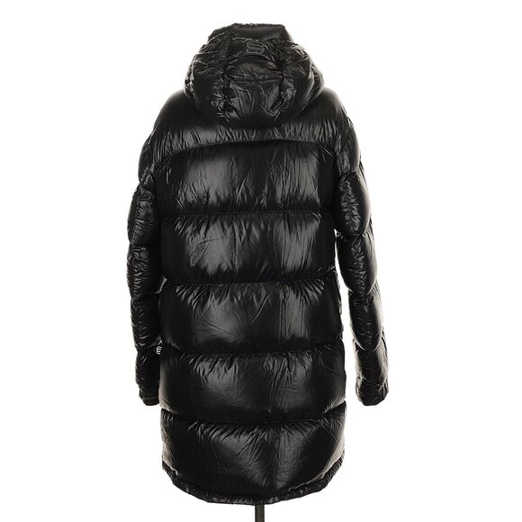 Aritzia The Super Puff Mid Coat Hi-Gloss Black Small - Picture 3 of 7